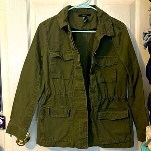 Army Stlye Forever 21 Green Coat Like New S